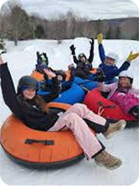 Dark wood console table with tall blue vases (3)